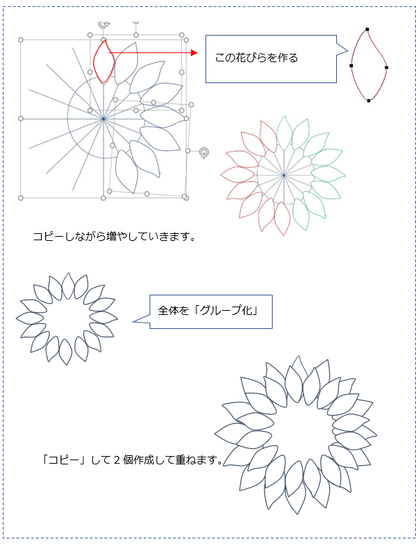 ひまわり Officeで描画